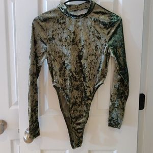 Velvet bodysuit
